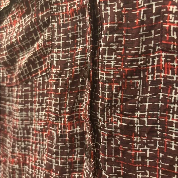 ❤️ 7 for $25! New York & Company Checkered blouse - Picture 3 of 7